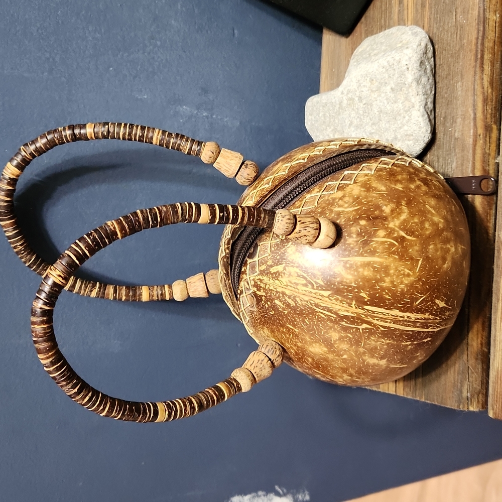 Coconut shelled purse